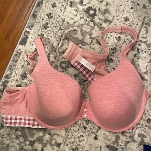 Pink gingham bra NWOT